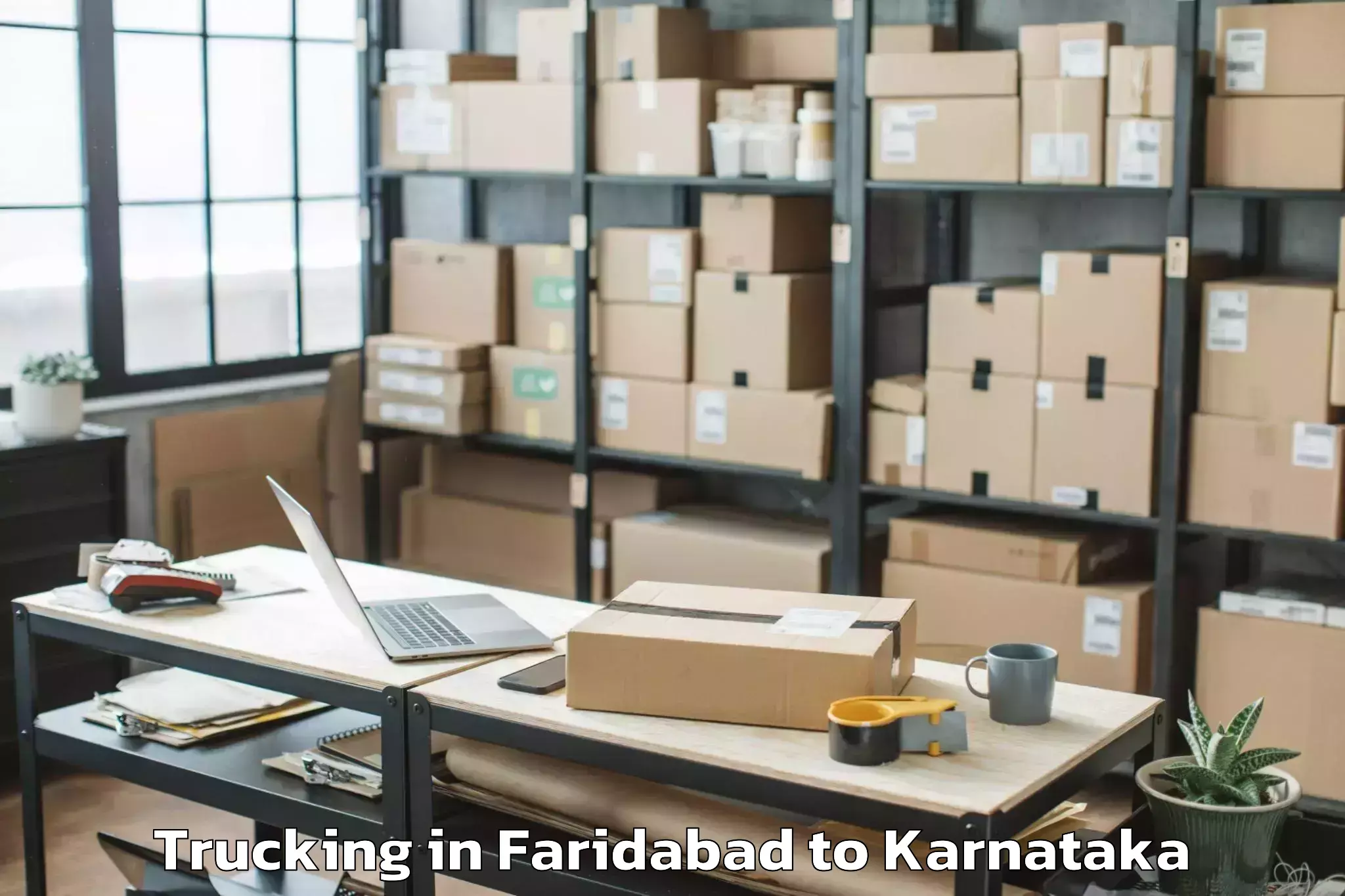 Hassle-Free Faridabad to Karnatak University Dharwad Trucking